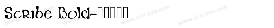 Scribe Bold字体转换